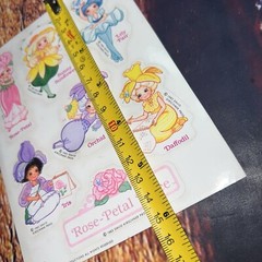 Vintage 1983 David Kirschner Rose-Petal Place Characters Sticker Sheet RARE