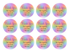 12 Thank You For Supporting Our Business Decals Envelope Seals Labels Stickers