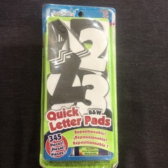 Letters & Numbers ArtSkills! Quick Poster Black & White Paper Repositionable 345
