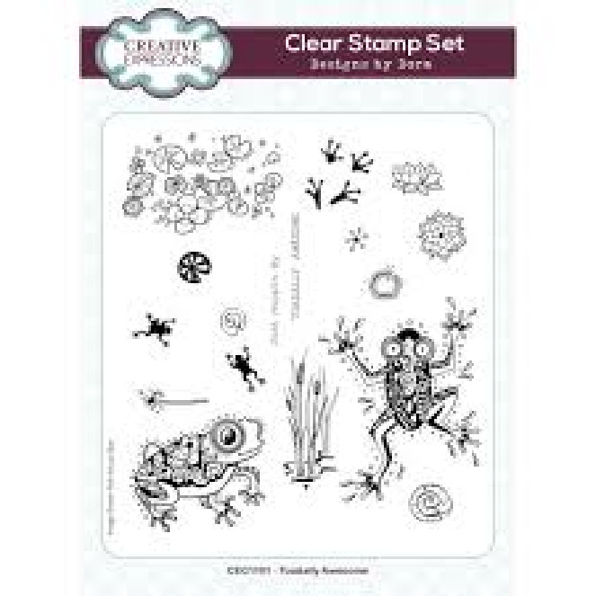 Creative Expressions CLEAR ACRYLIC STAMPS – TOADALLY AWESOME