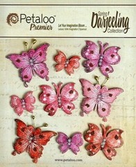 9 Butterflies RED FUCHSIA – Sizes 3-21x25mm; 3-30x37mm; 3-38x42mm Pet DB