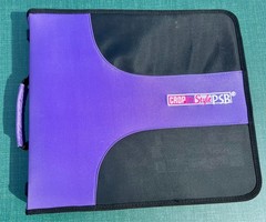 Crop In Style Binder With Lots Of Stickers ~ 18 Sheets full ~ Purple Binder