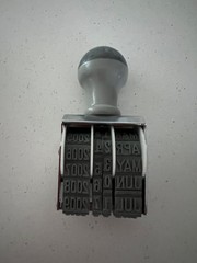 NEW LOT OF 2 RUBBER STAMPS, GIRLY WORDS, DATES, SCRAPBOOKING, CRAFTS-CARD MAKING