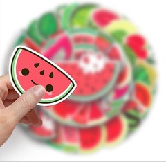 50PC Watermelon Stickers Pack – Tropical Fruit Decals for Fun Personalization