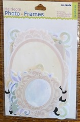 Colorbok Heirloom Frames Solid Printed Accents Die-Cuts Vintage Floral Scrapbook