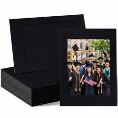 Black 4×6 Inch Cardboard Paper Picture Frames Standing Photo Easel 100 PCS