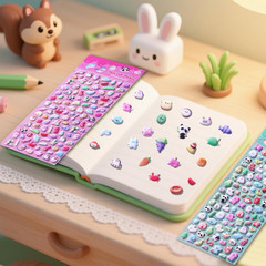 400 Mini 3D DIY Decorative Adhesive Craft Scrapbooking Stickers – 4 Sheets