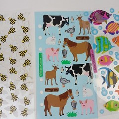 Sticko & Stickopotamus Stickers Binder Sticker Mixed Lot Of 12 Complete Sheets