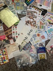Scrapbooking Embellishments Mixed Lot Stickers, paper, borders. Crafts crafty.