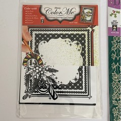 Hot Off The Press Christmas Card Toppers & Dazzles Holly Sticker Craft Lot New