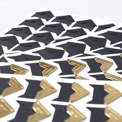 10 Sheets Scrapbook Corner Stickers Photo Corners for Scrapbooking Paper