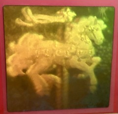VTG AMERICAN GREETINGS STICKER WORLD 3-D HOLOGRAMS, Horse Themed, NIP