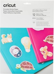 CRICUT PRINTABLE STICKER PAPER, 8.5″ X 11″, 12 Sheets