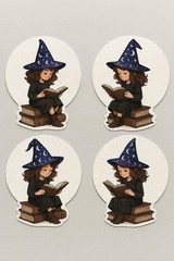 Witch And Books Embellishments Junk Journal Scrapbook Choose A Set