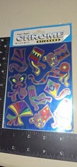 Vintage Stickers Chrome Kites Paper Magic 2 Sht 1 Pkg