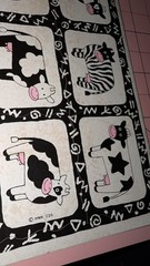 Vintage Hallmark Stickers Cows Cowabunga 1 Sheet (Age Discoloration)