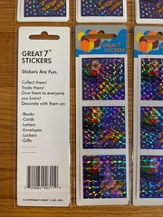 x36 Santa Rudolph Vintage Prism Sticker Lot – 12 Packs of 3 – Sealed Mint!