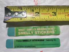 2 Lot Super Rare Vintage Original 1982 Gordy What Smells Around Here? Stickers