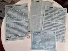 3.5 Sheets Letraset INSTANT LETTERING Transfer Letters Black