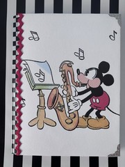 Mickey Mouse Disney junk journal Scrapbook handmade Ephemera