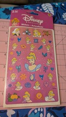 Vintage Sandylion Stickers Cinderella 2 Sheets New Pack