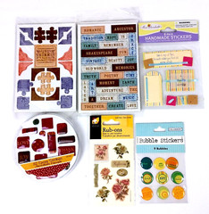 Scrapbooking Stickers Lot of 18 Letters Words Phrases Anna Griffin-Sticko & More