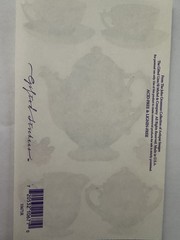 Vintage John Grossman Gifted Line Victorian Rose Tea Set 7 Die Cut Stickers NOS