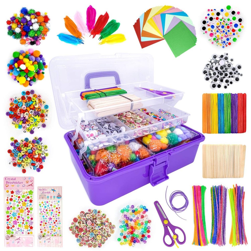 kortes Jumbo Art and Craft Supplies for Kids, Toddler DIY Craft Art Supply Se…