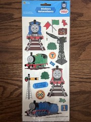 Thomas the Train Engine Stickers Railway Clear Mylar NOS Vintage 2005 SandyLion
