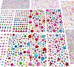 3228pcs Glamorous Self-Adhesive Rhinestone Jewel Stickers – Perfect for Crafts