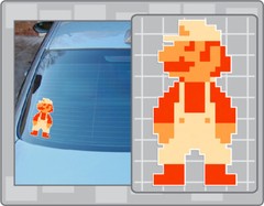 FIRE MARIO Sprite from Super Mario Bros. Vinyl Decal #1 Car Laptop Sticker