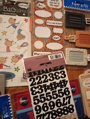Large Scrapbook Memory Book JJ Sticker Lot Vintage ,Current, & Rare