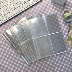 A5 Die Sticker Storage Book Binder Transparent Folders Bag DIY Photocard Stamp