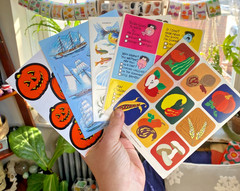 Vintage Full Sticker Sheets: Hallmark, AGC, Dennison, Sanrio+, You Choose!