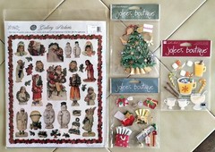Mixed Lot (4 pcs) Jolee’s Boutique / Gallery Graphics Christmas Stickers