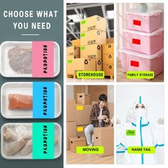 Large 5 x 3 inch Rectangle Color Coding Sticker, Writable Square Color Code I…