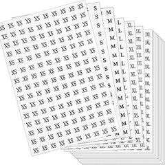 4200 Pcs Clothing Size round Stickers, 1/2” Labels Sticker White Adhesive Appare