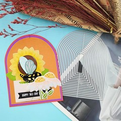 Arch & Oval Metal Die Cuts for Card Making, Stencil Embossing, DIY Scrapbooking