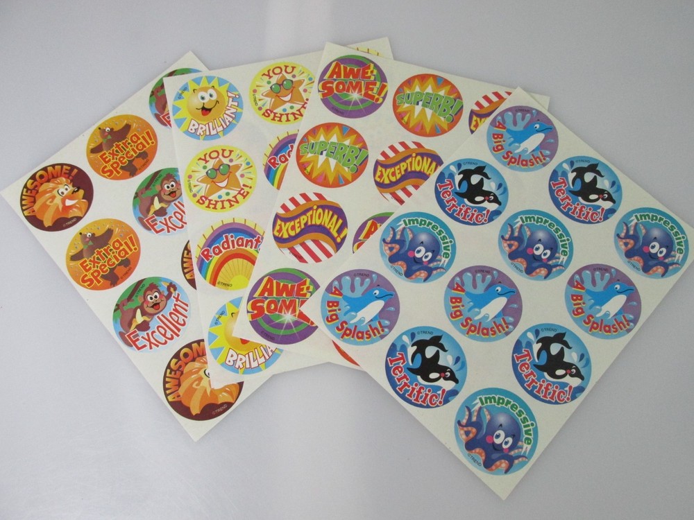 48 Vintage Trend SCRATCH ‘N SNIFF STINKY Stickers Grape Maple Tutti Frutti Apple