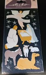Sticko – NATIVITY SCENE Stickers – Holy Family – Angel – Stars – Animals (RARE)