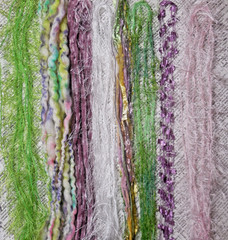 Fiber Art Yarn Journal Scrapbook Mixed Media Gift Wrap 24 Yds «Lilly Pond»