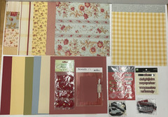 Lot of 30 Scrapbooking 12 x 12 Paper, and Embellishments w/Free Shipping