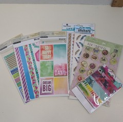 Scrapbook Planner Sticker Lot 7 Packs Recollections K&Company Paper House Washi