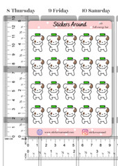 Full Battery Energy Planner Stickers, Dog Sticker, Calendar & Journal Sticker