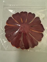 Flower Petals, Maroon, Orange & Ivory with Rhinestone Embelishment (B37)