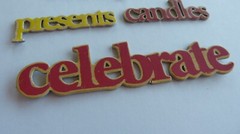 Li’l Davis Designs Vintage Words: birthday presents candles celebrate NEW