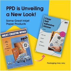 Transparent Sticker Paper for Inkjet Printer – 50 PK