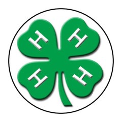 30 4-H Clover Envelope Seals, Stickers, labels, tags 1.5″ round