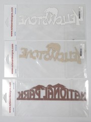 Yellowstone National Park EZ Laser Designs Die Cuts 3 Scrapbook Page Titles