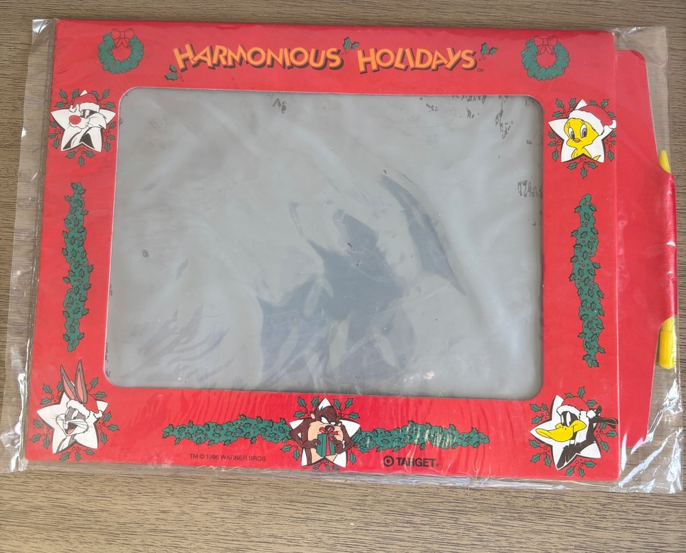 Looney Tunes Christmas Magnetic Doodle Pad Target Exclusive 1996 Rare Bugs Daffy